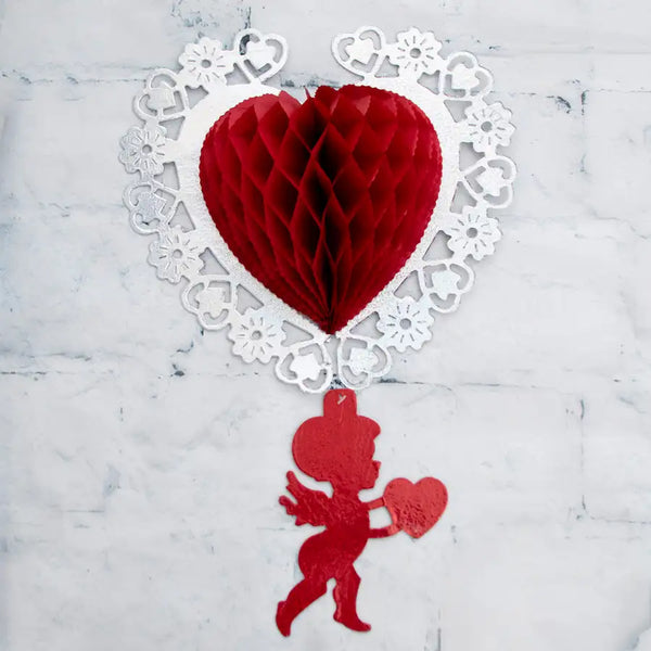 Papel Picado Heart with Cupid