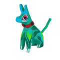 Hand Painted Dog with Collar Wooden Figurine - 10