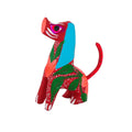 Hand Painted Long-eared Dog Wooden Figurine Alebrije - 12