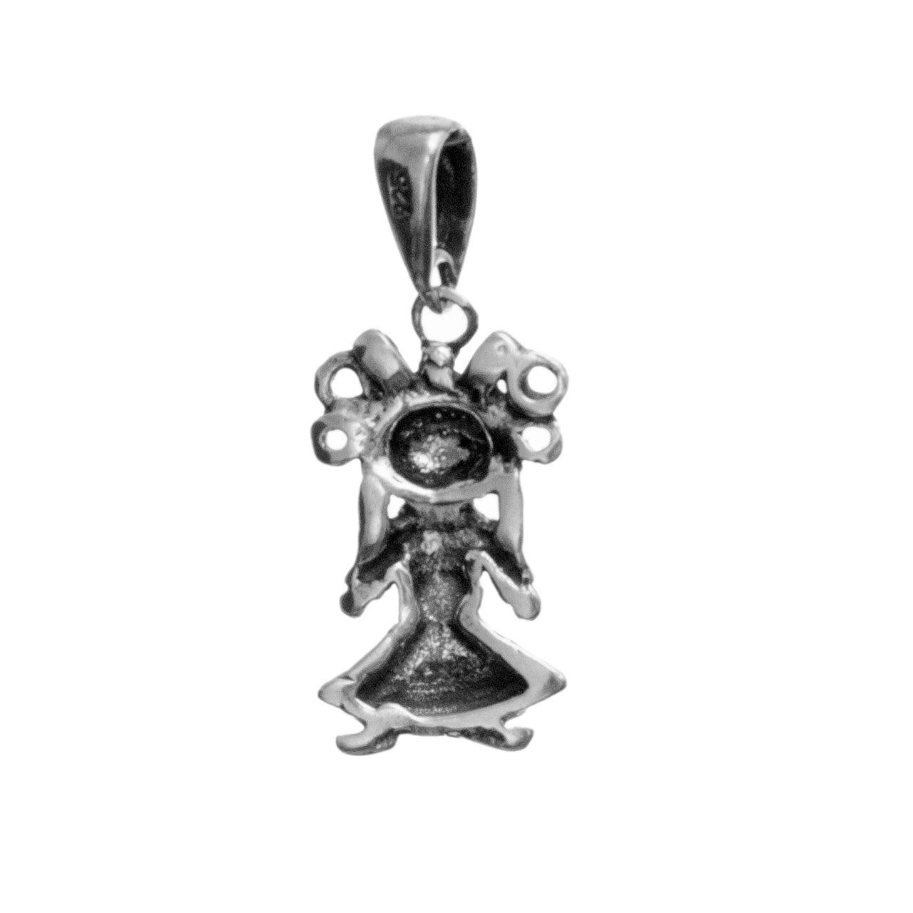 Sterling Silver Muñeca Lelé Pendant