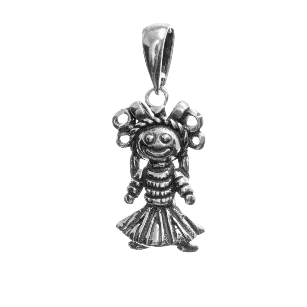 Sterling Silver Muñeca Lelé Pendant