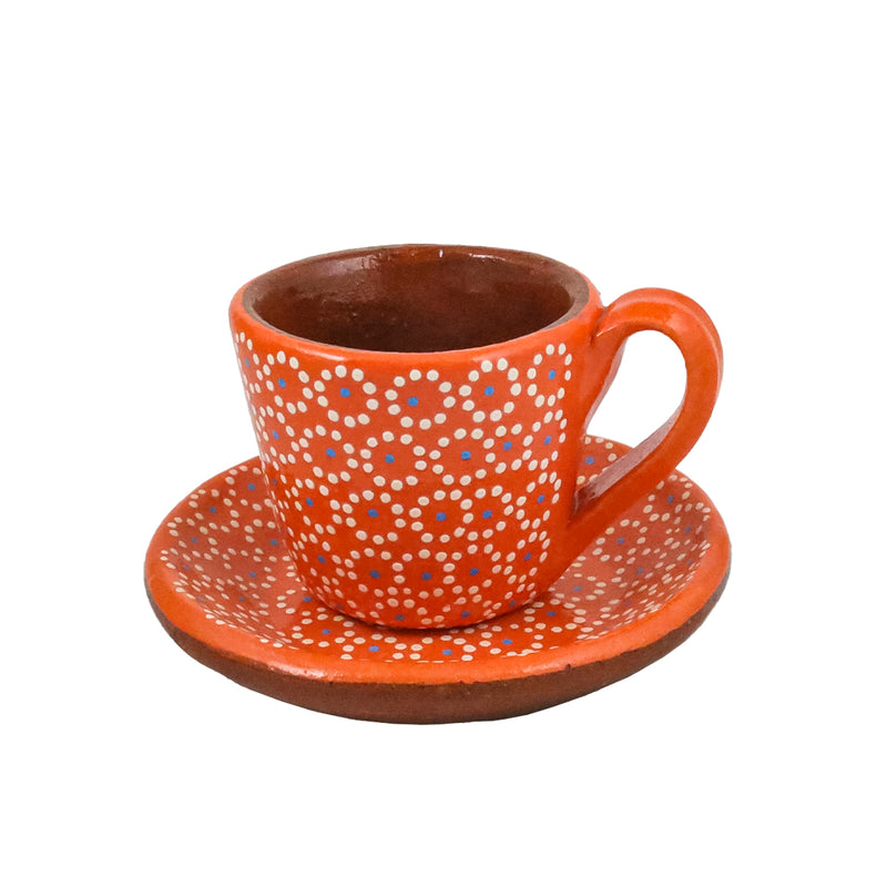 Capula Hand-Painted Espresso Cup with Saucer