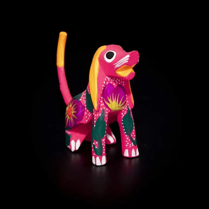 Hand Painted Long-eared Dog Wooden Figurine Alebrije - 6